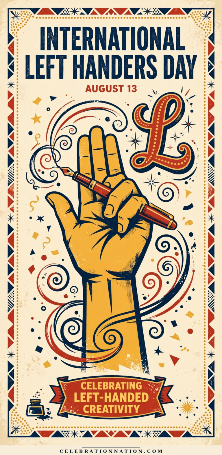 International Left Handers Day poster