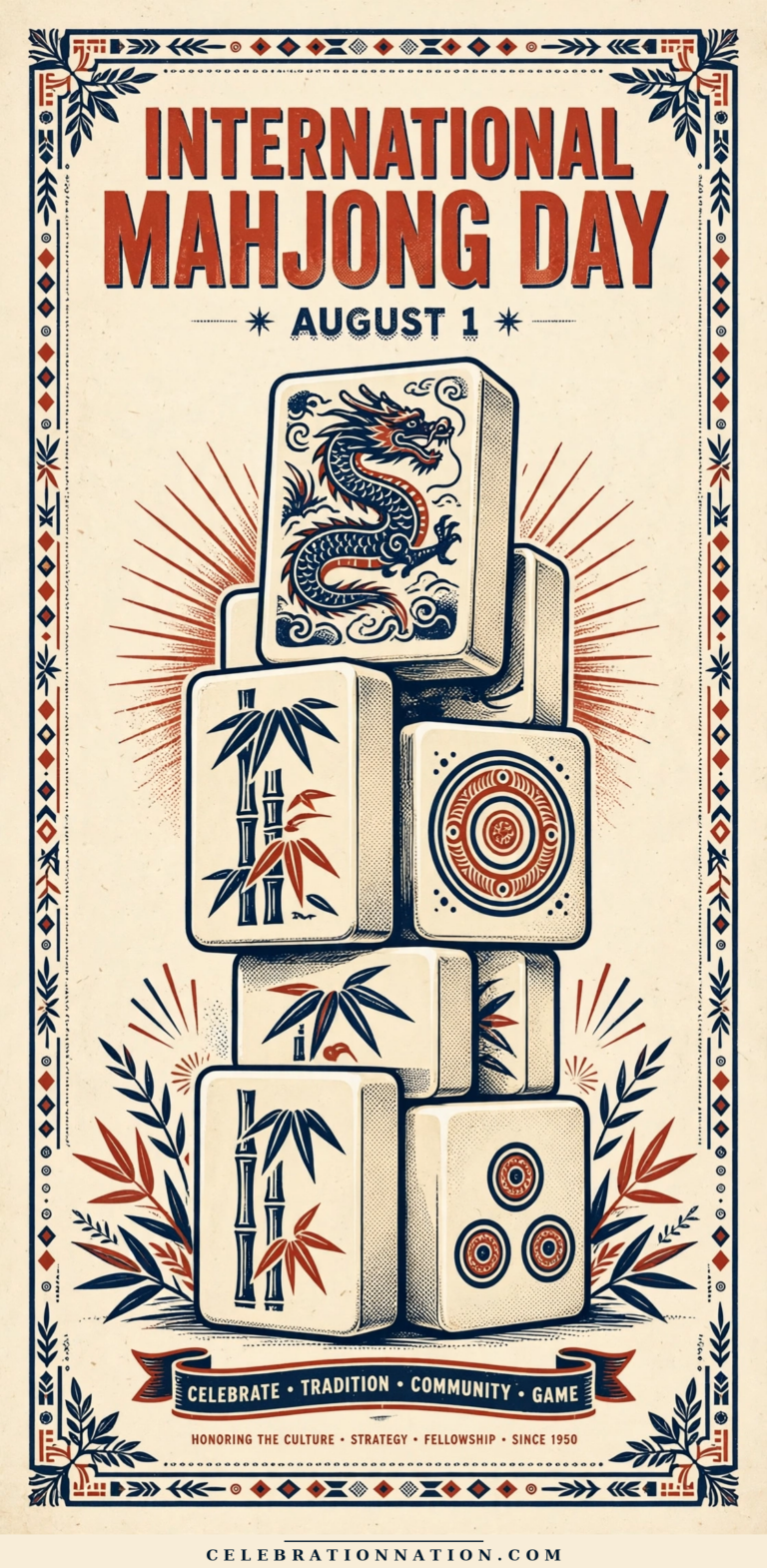International Mahjong Day poster