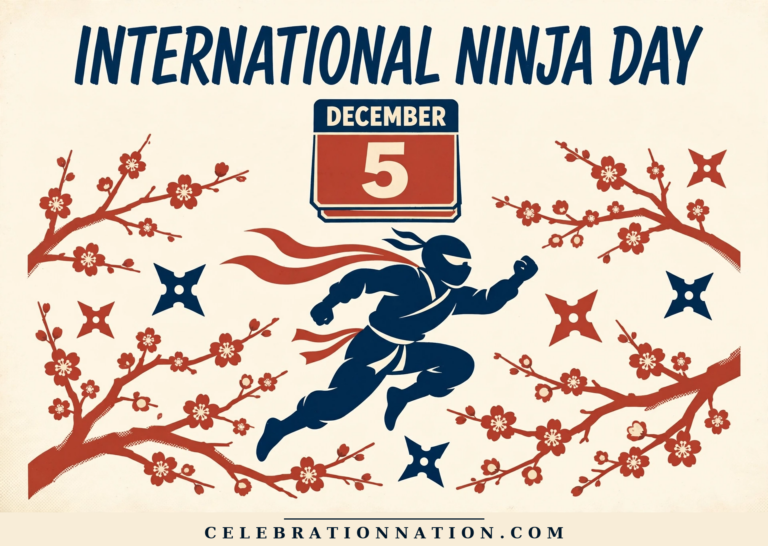 International Ninja Day poster