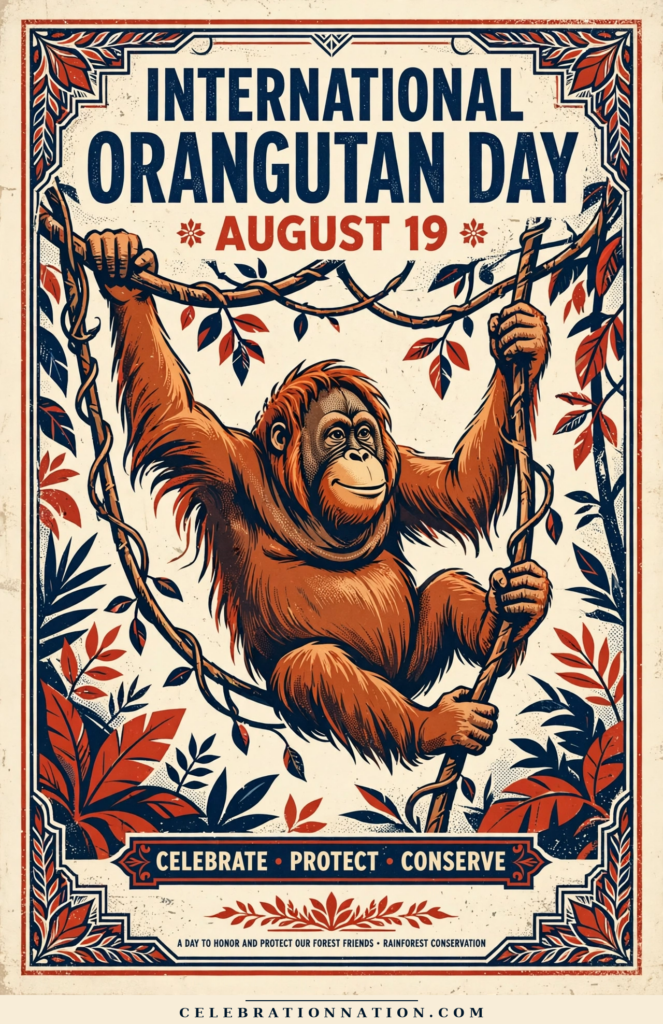 International Orangutan Day poster