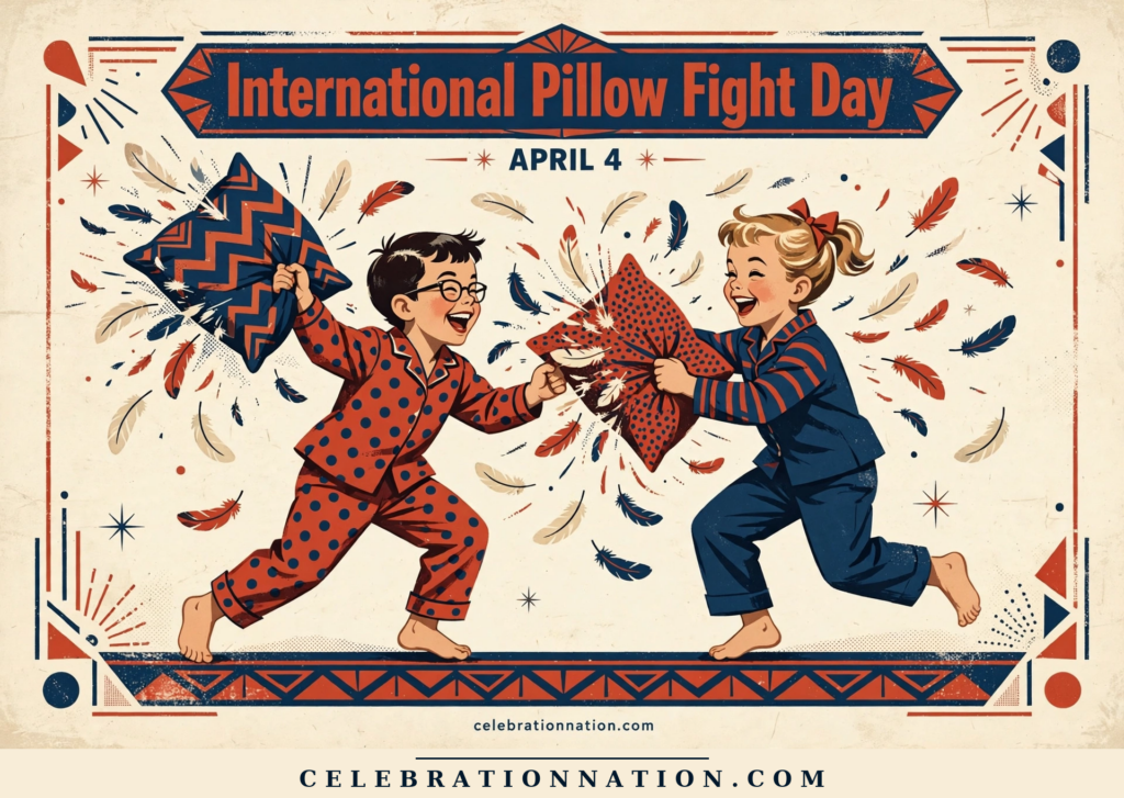 International Pillow Fight Day poster
