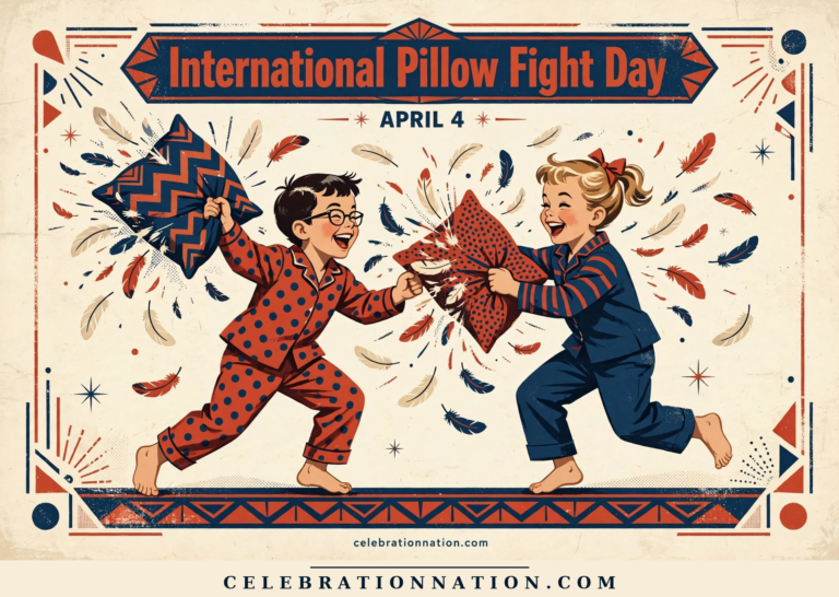 International Pillow Fight Day poster