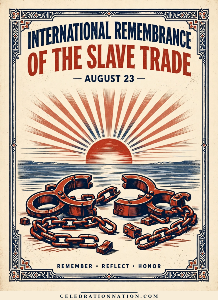 International Remembrance of the Slave Trade poster