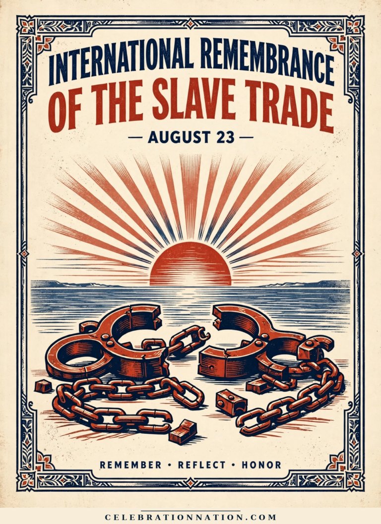 International Remembrance of the Slave Trade poster