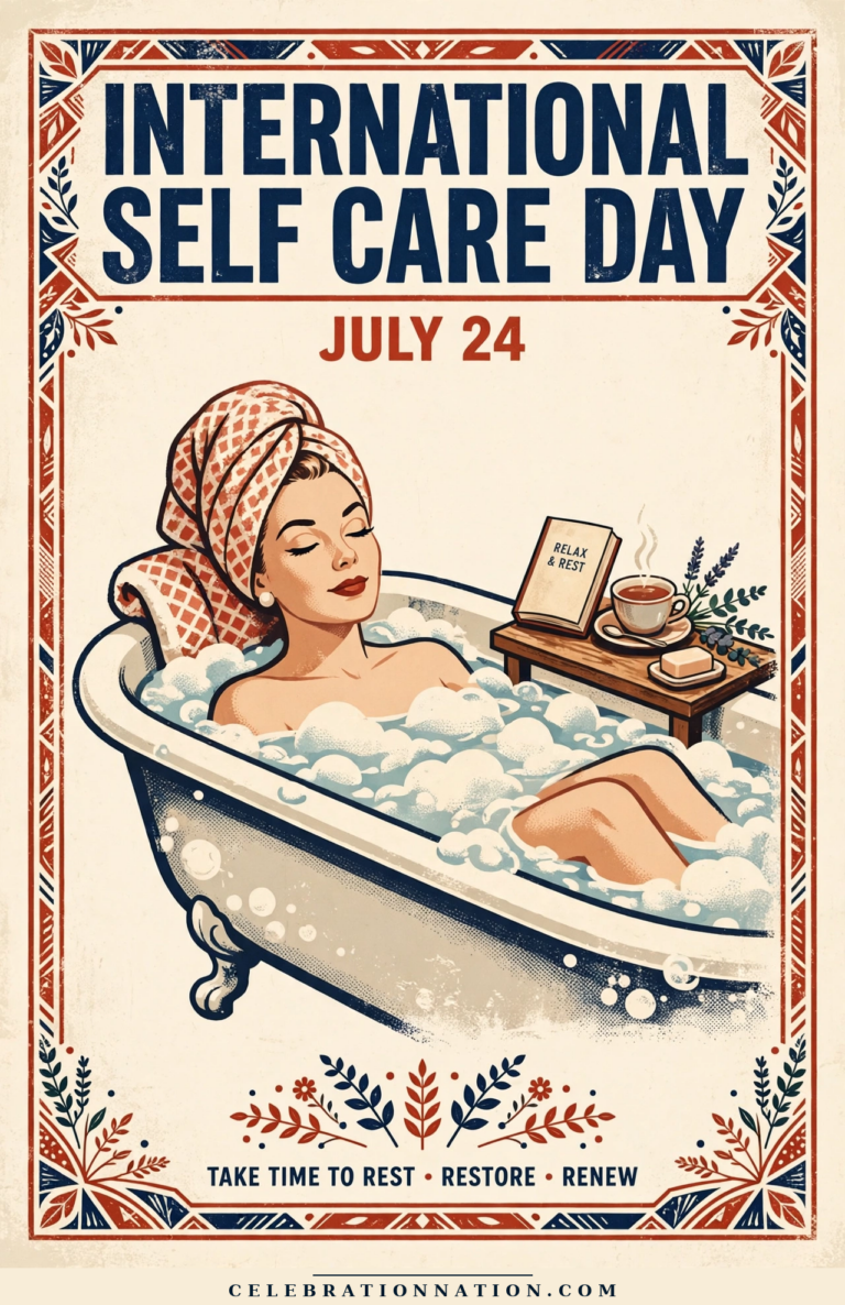 International Self Care Day poster