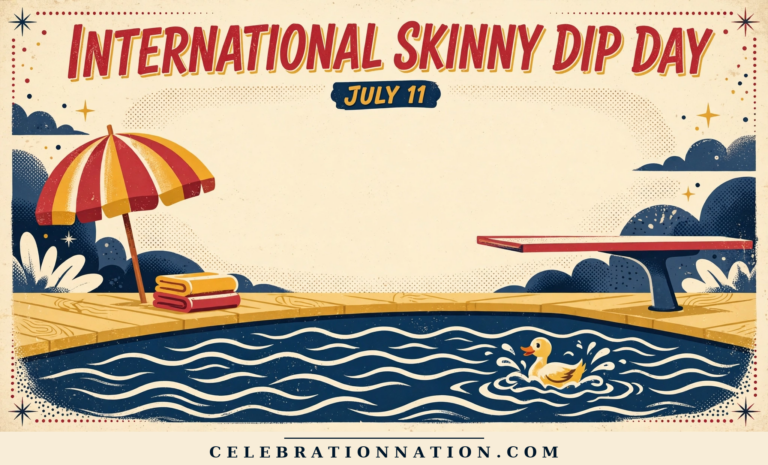 International Skinny Dip Day poster