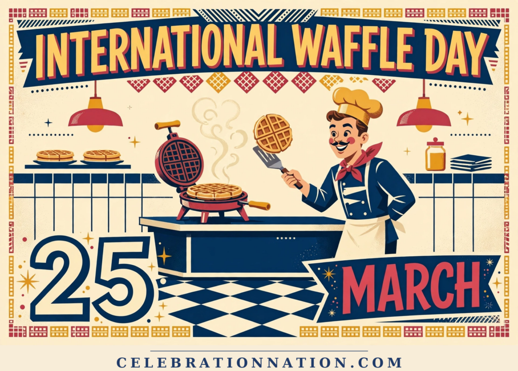International Waffle Day poster