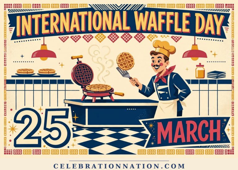 International Waffle Day poster