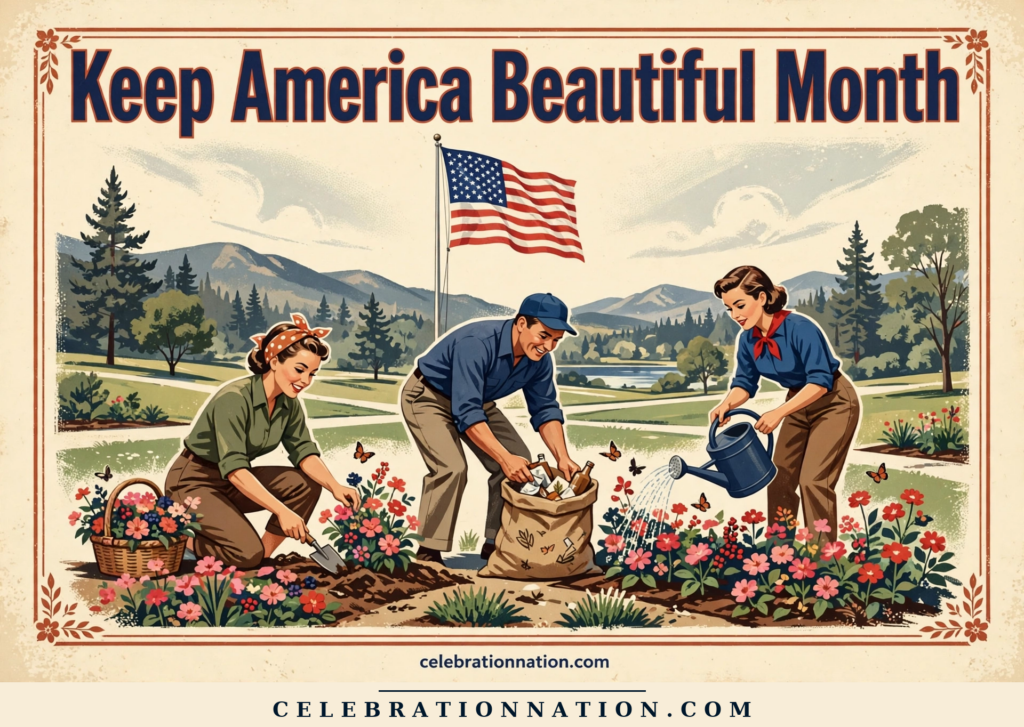 Keep America Beautiful Month poster
