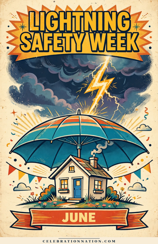 Lightning Safety Week poster