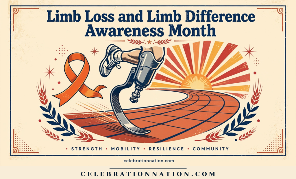 Limb Loss and Limb Difference Awareness Month poster