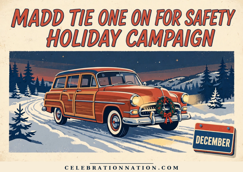 Madd Tie One On for Safety Holiday Campaign poster