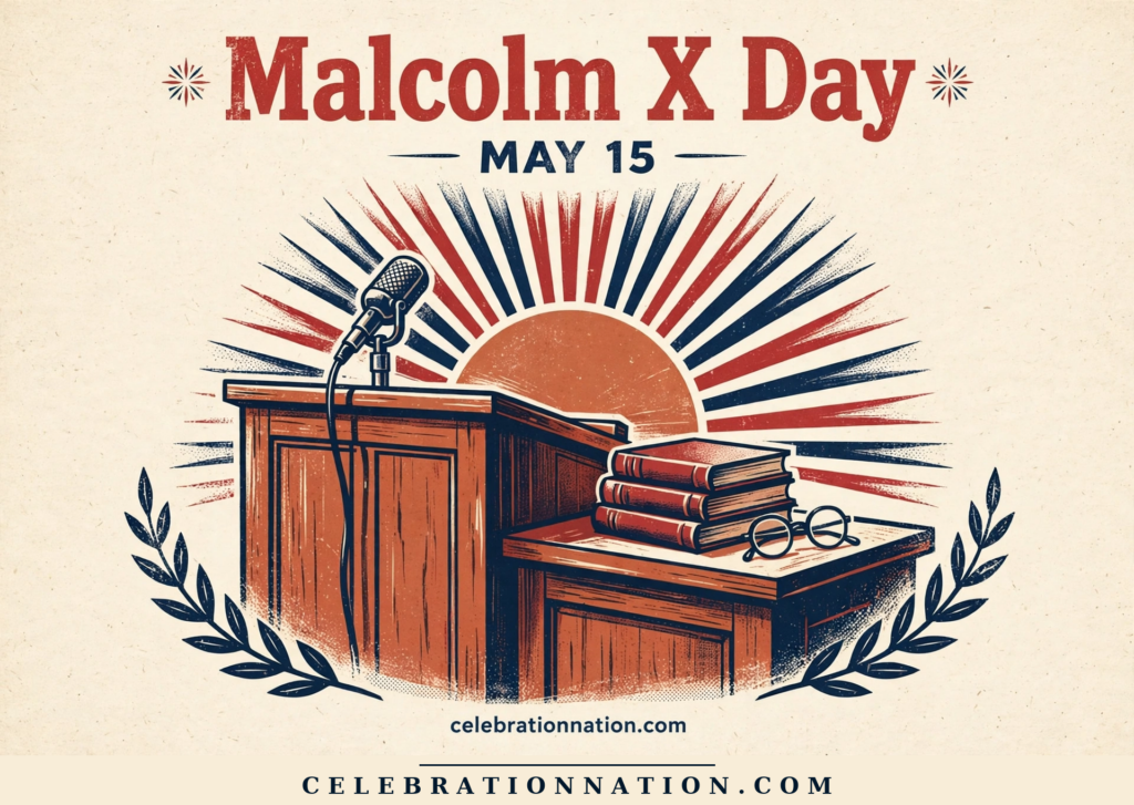 Malcolm X Day poster