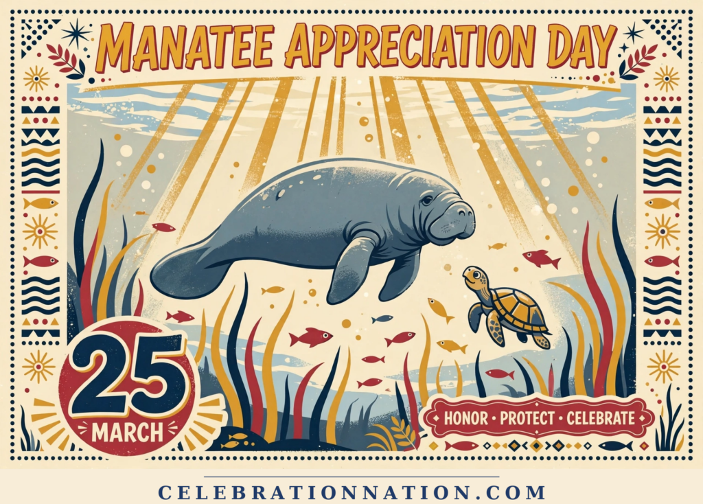 Manatee Appreciation Day poster