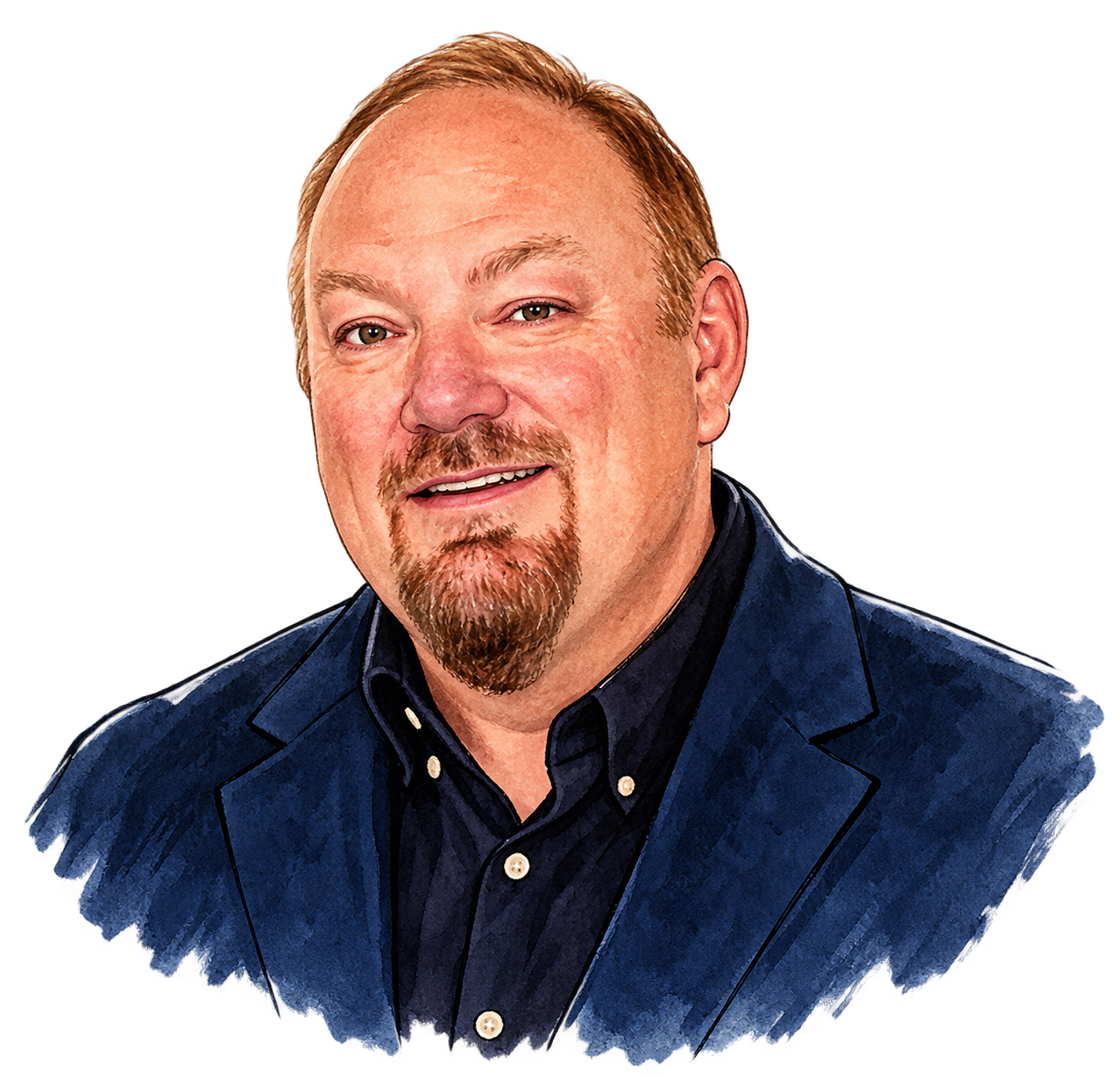 Hand-drawn portrait of Marlo Anderson