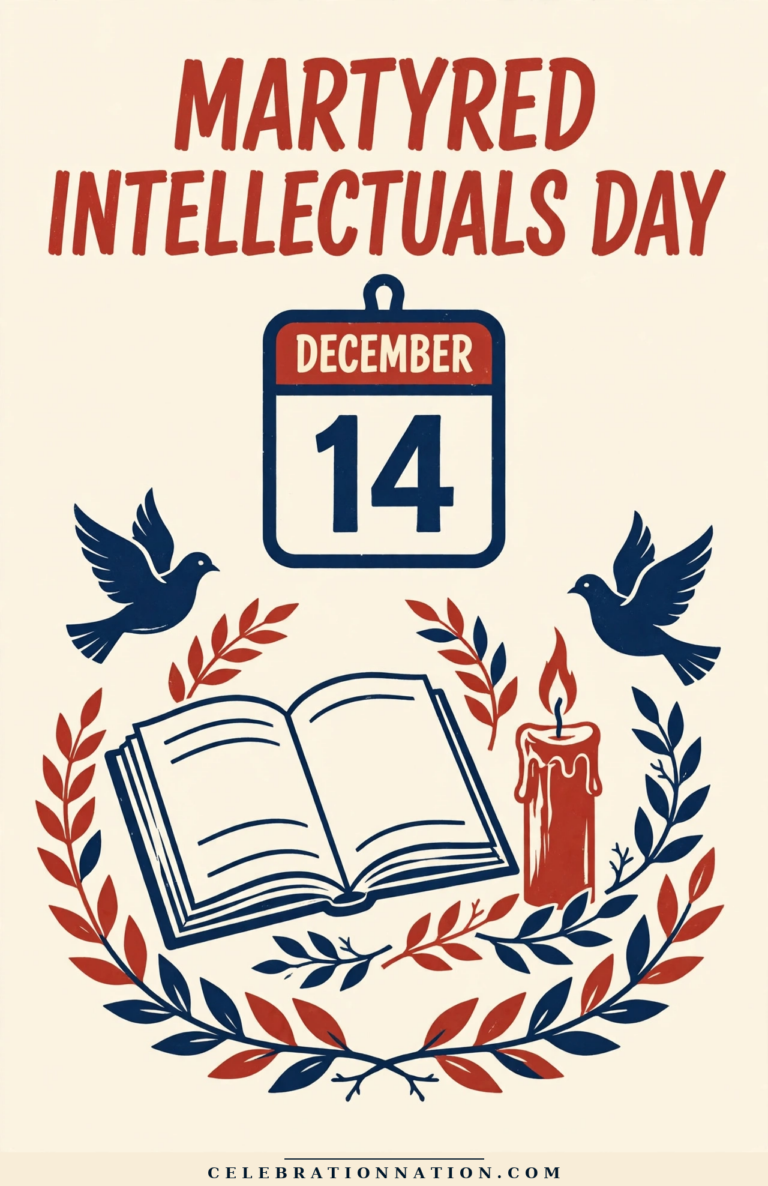 Martyred Intellectuals Day poster