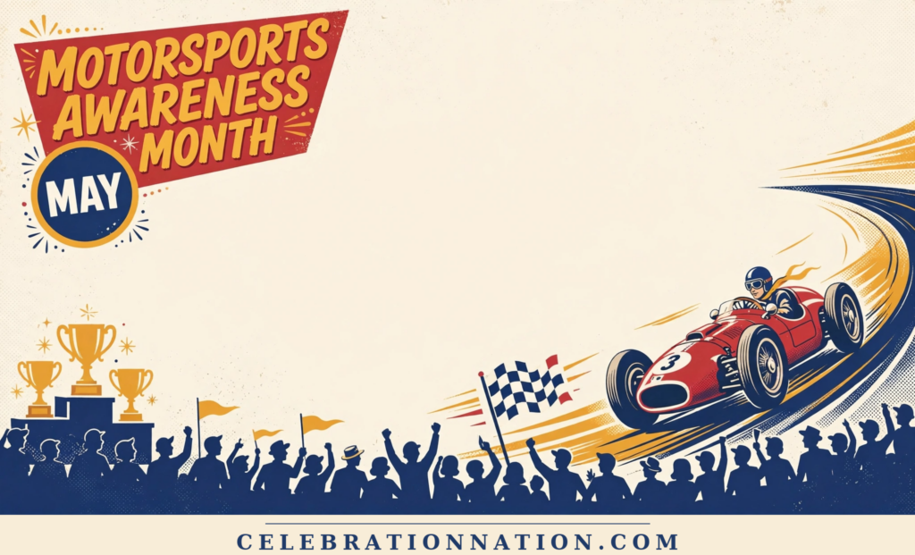 Motorsports Awareness Month poster
