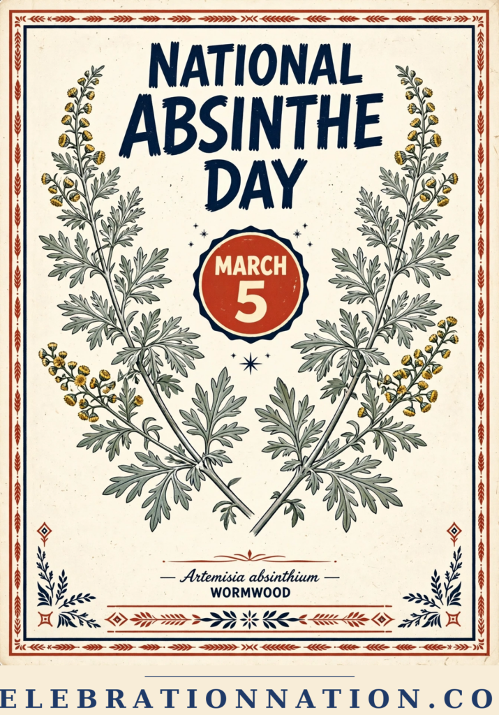 National Absinthe Day poster