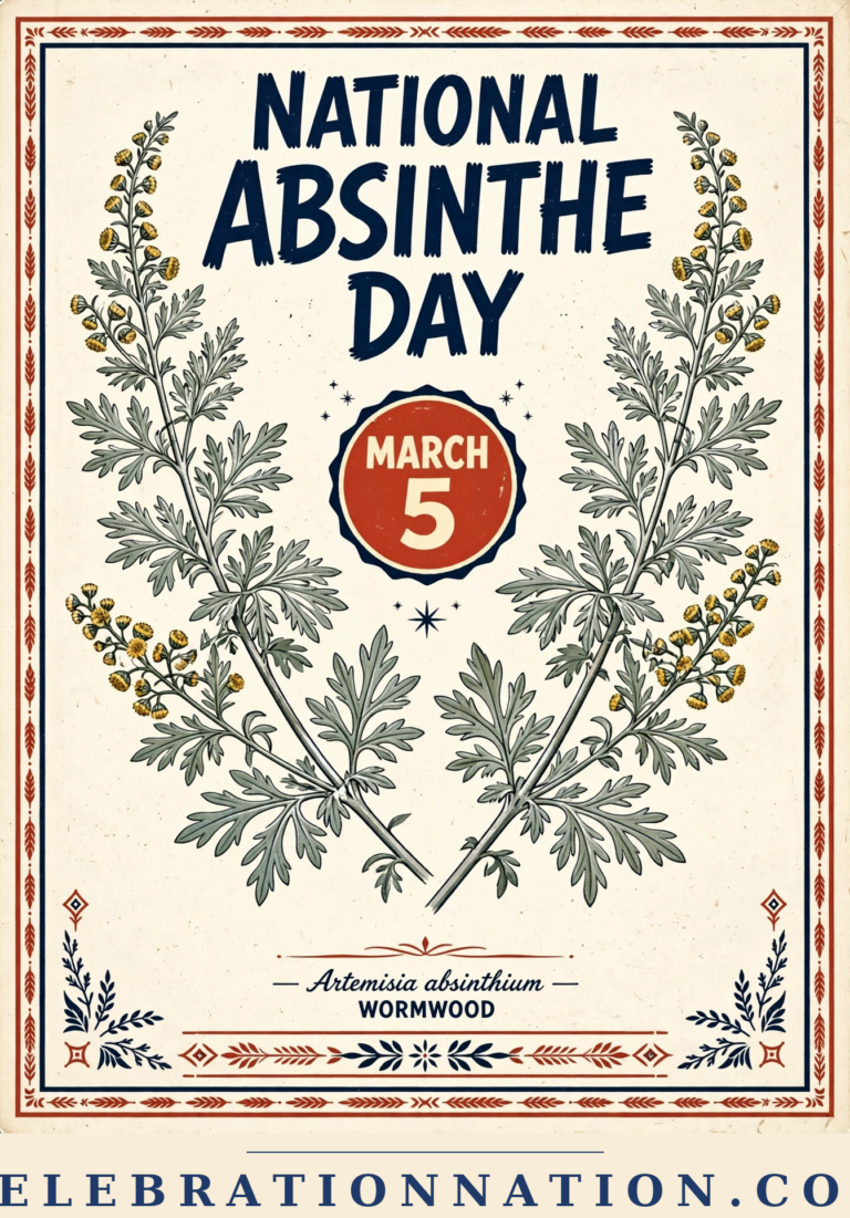 National Absinthe Day poster