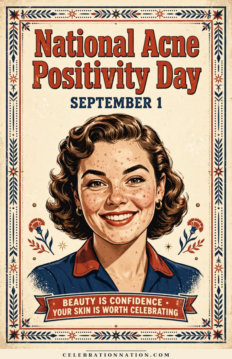 National Acne Positivity Day poster