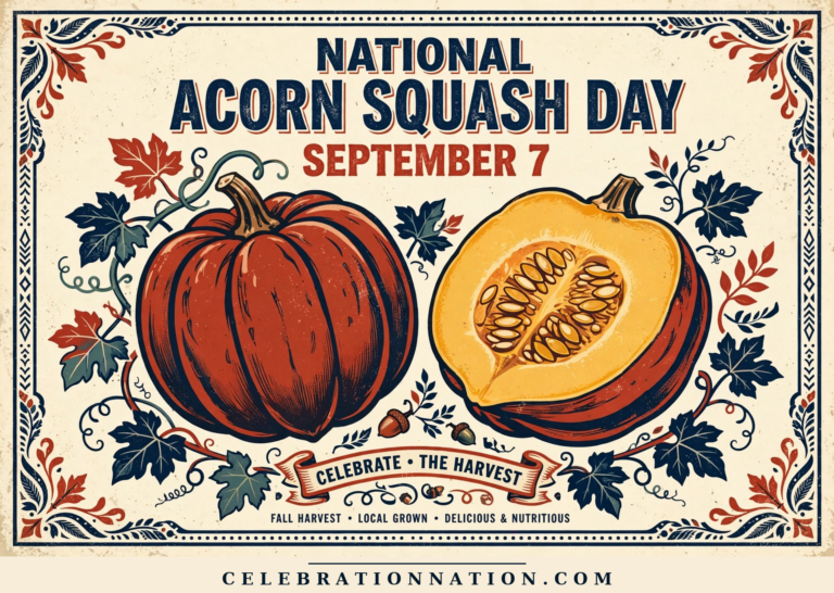 National Acorn Squash Day poster