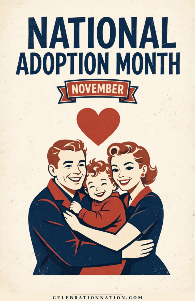 National Adoption Month poster