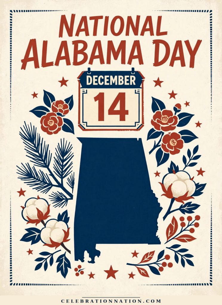 National Alabama Day poster