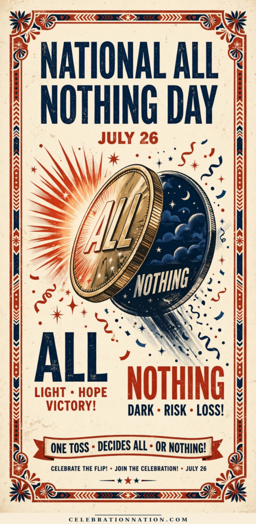 National All or Nothing Day poster