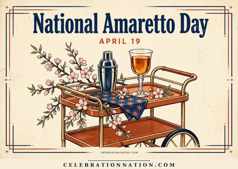 National Amaretto Day poster