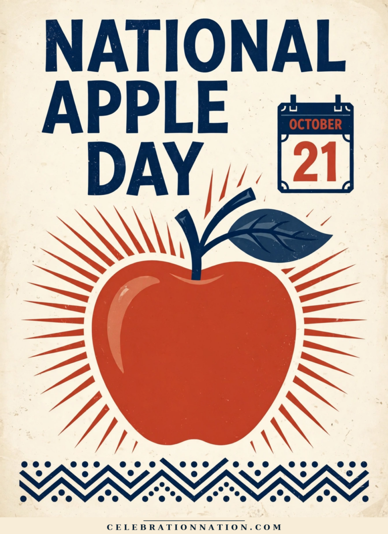 National Apple Day poster
