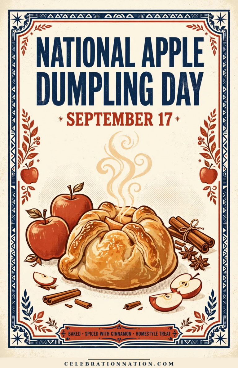 National Apple Dumpling Day poster