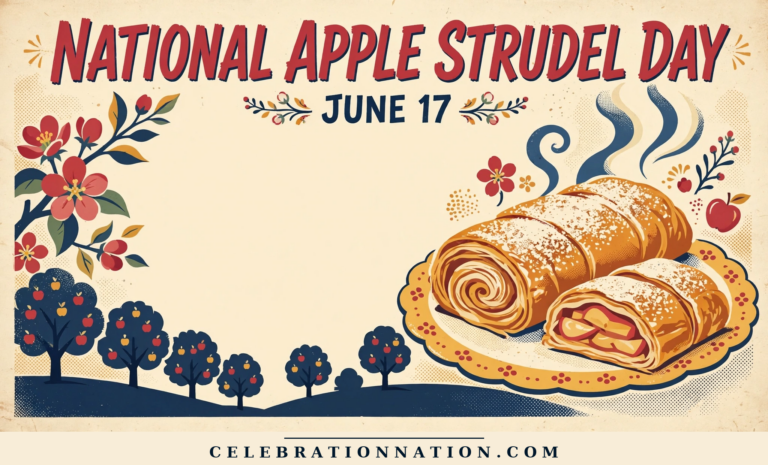 National Apple Strudel Day poster