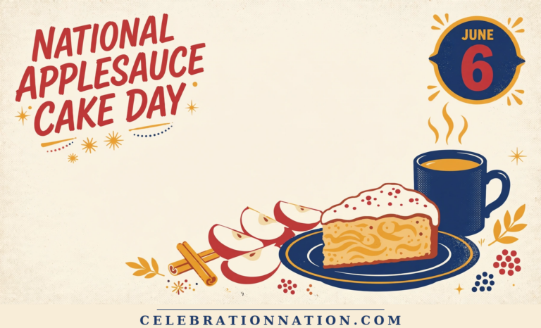 National Applesauce Cake Day poster