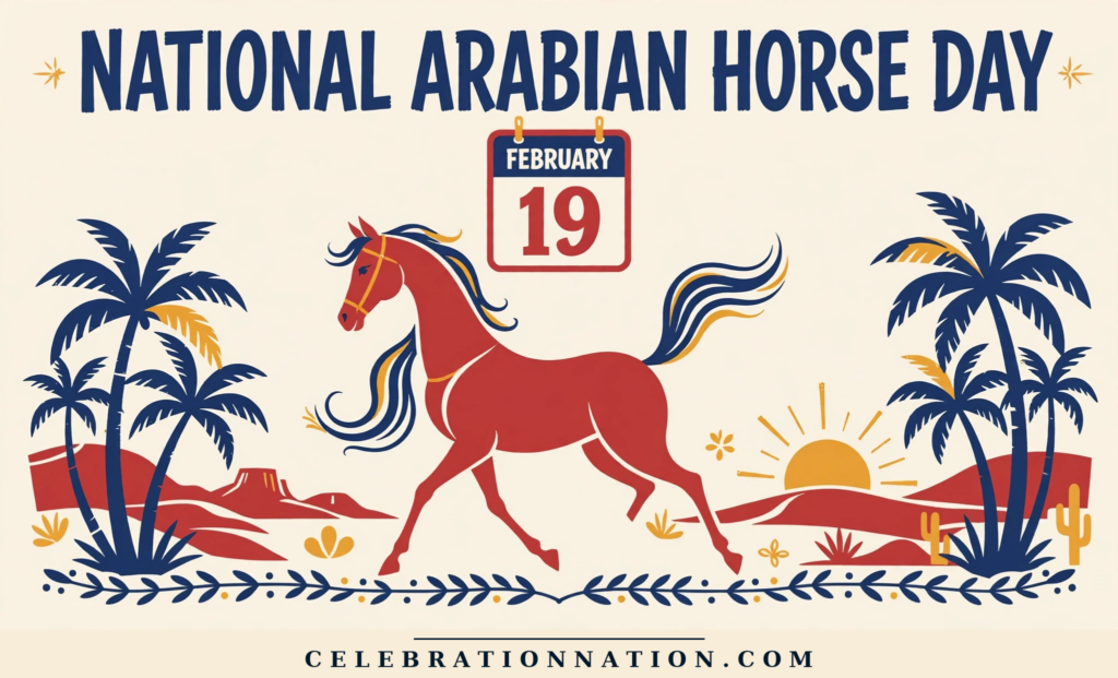 National Arabian Horse Day poster