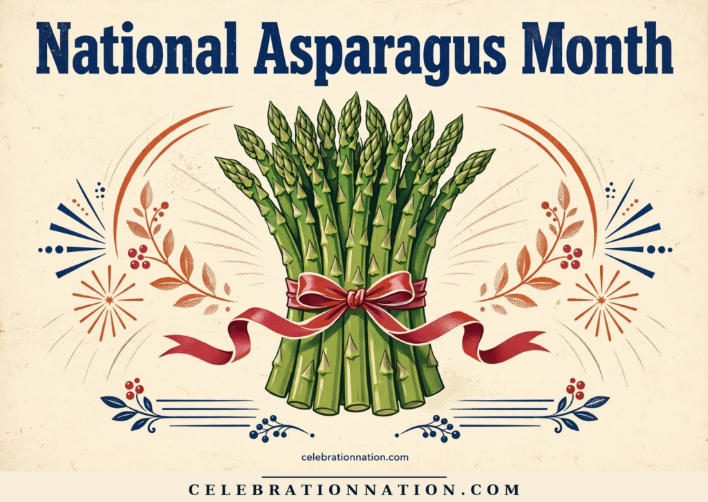 National Asparagus Month poster