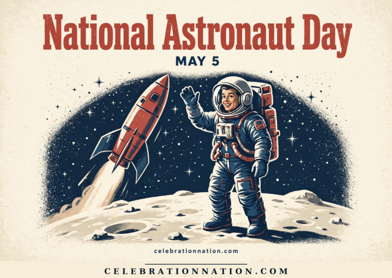 National Astronaut Day poster