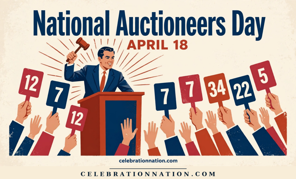 National Auctioneers Day poster