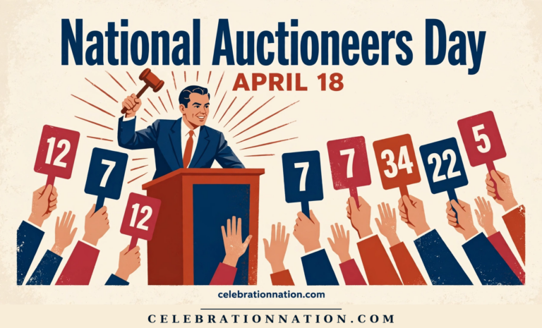 National Auctioneers Day poster