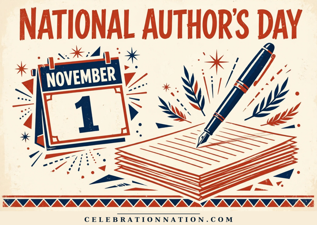 National Author’s Day illustration, November 1