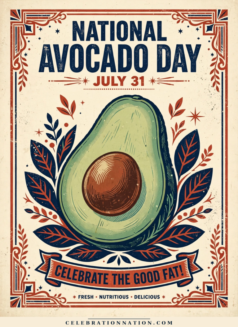 National Avocado Day poster