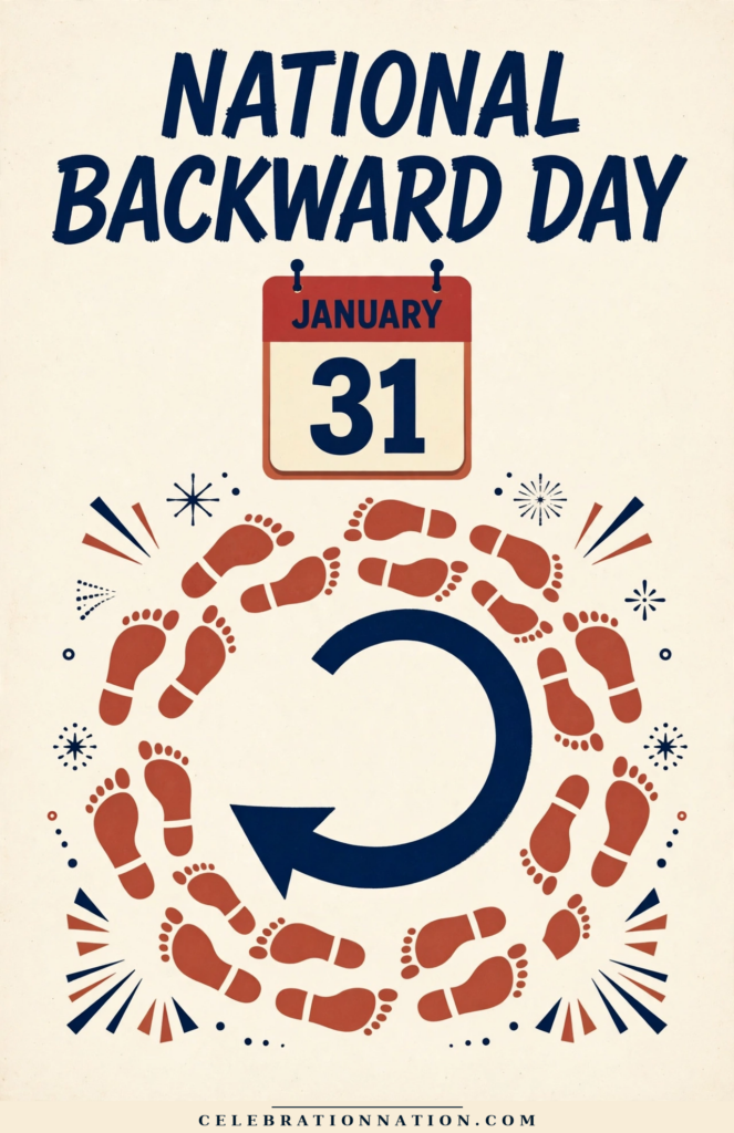 National Backward Day poster