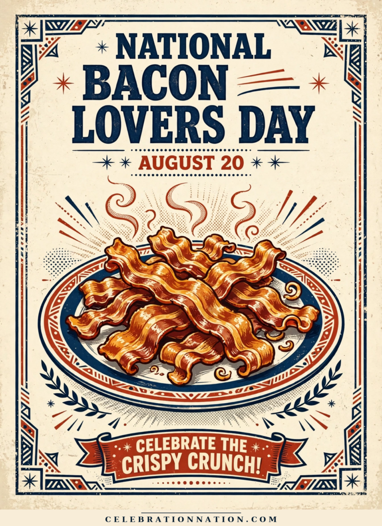 National Bacon Lovers Day poster