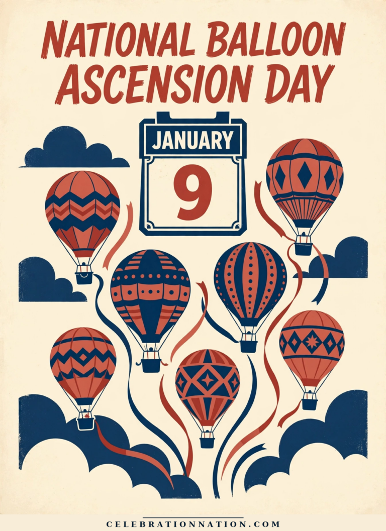 National Balloon Ascension Day poster