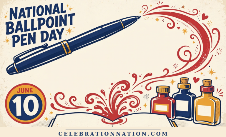 National Ballpoint Pen Day poster