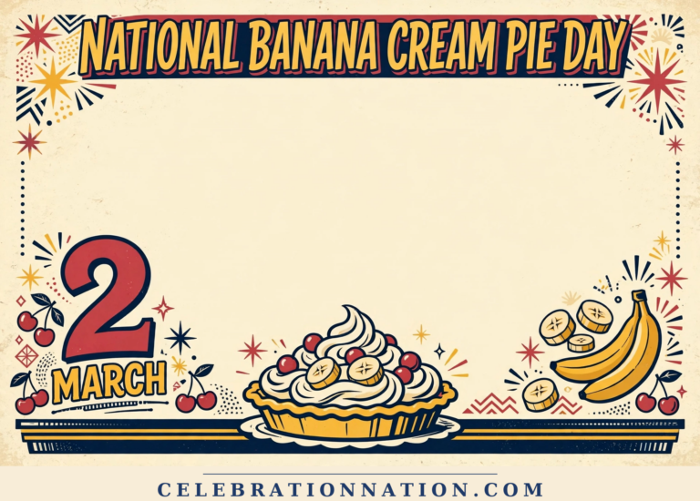 National Banana Cream Pie Day poster