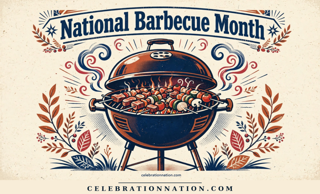 National Barbecue Month poster