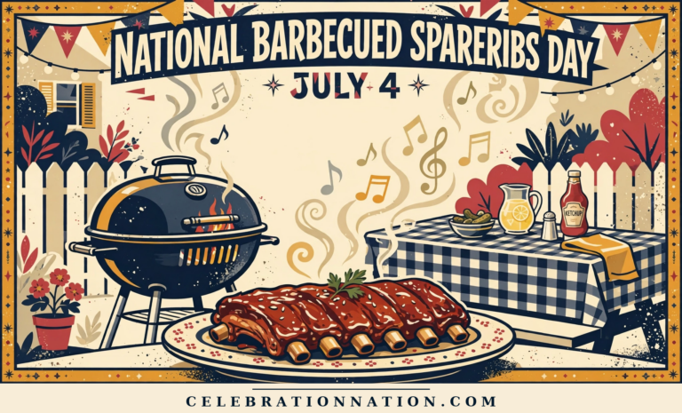 National Barbecued Spareribs Day poster