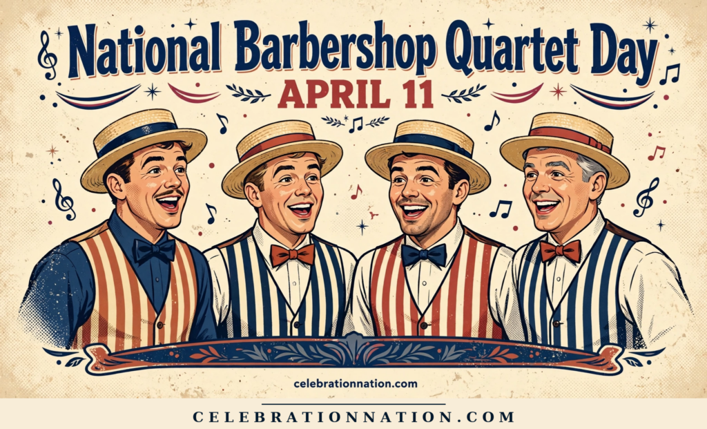 National Barbershop Quartet Day poster