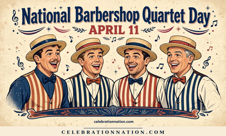 National Barbershop Quartet Day poster