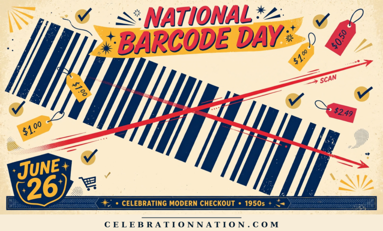 National Barcode Day poster
